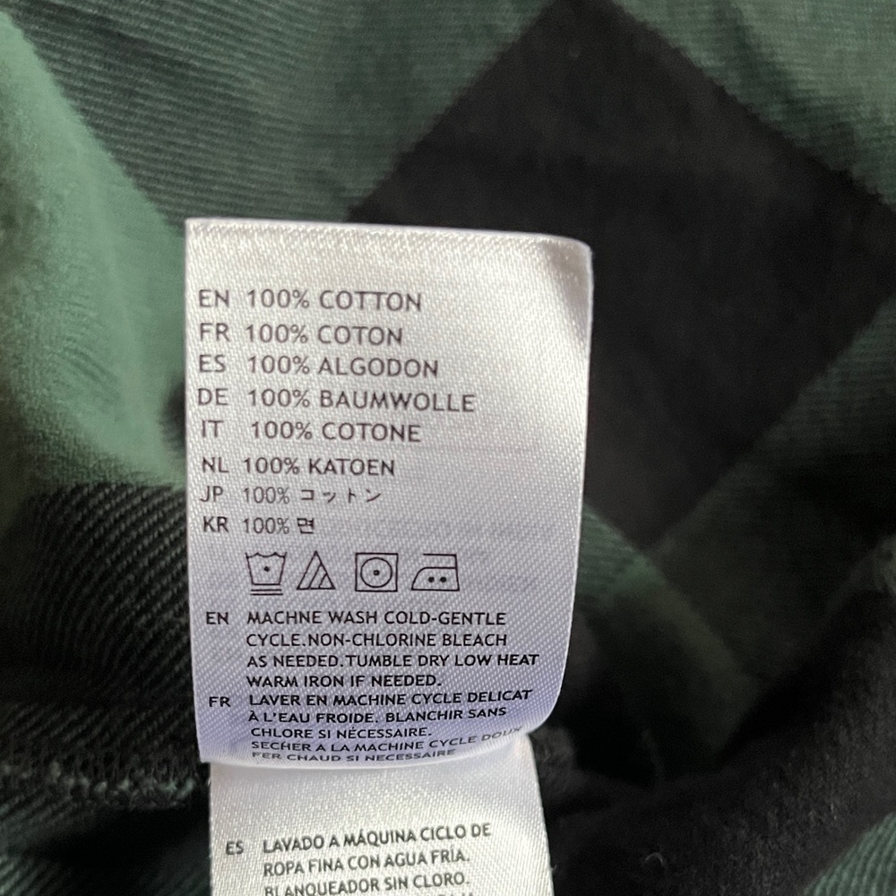 Brixton Bowery 100% Organic Cotton Shirt Jacket - Emerald Green & Black Plaid - Picture 6 of 6